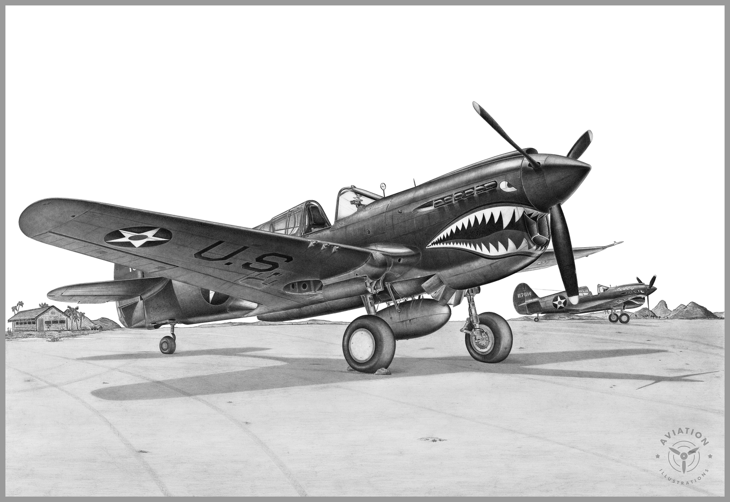 P-40E Warhawk | Premium Print