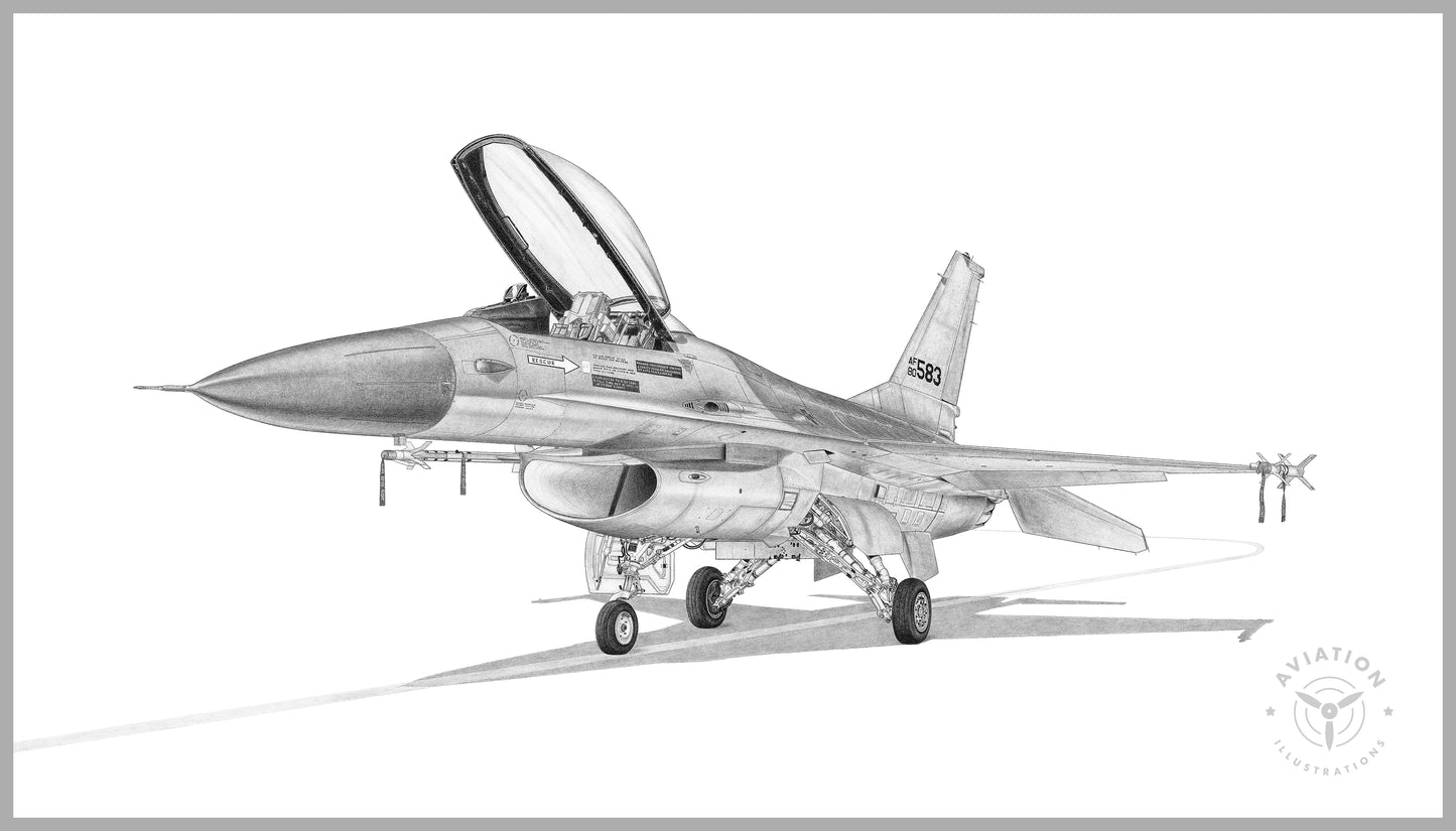 F-16 Fighting Falcon | Premium Print